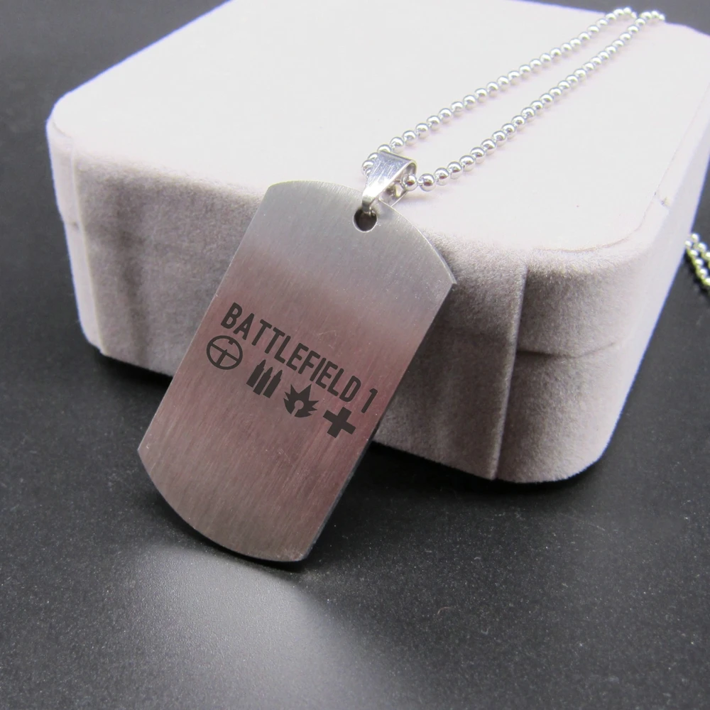 Ожерелье BF1 из нержавеющей стали с логотипом Bullet Aim rescue высокое качество|necklace