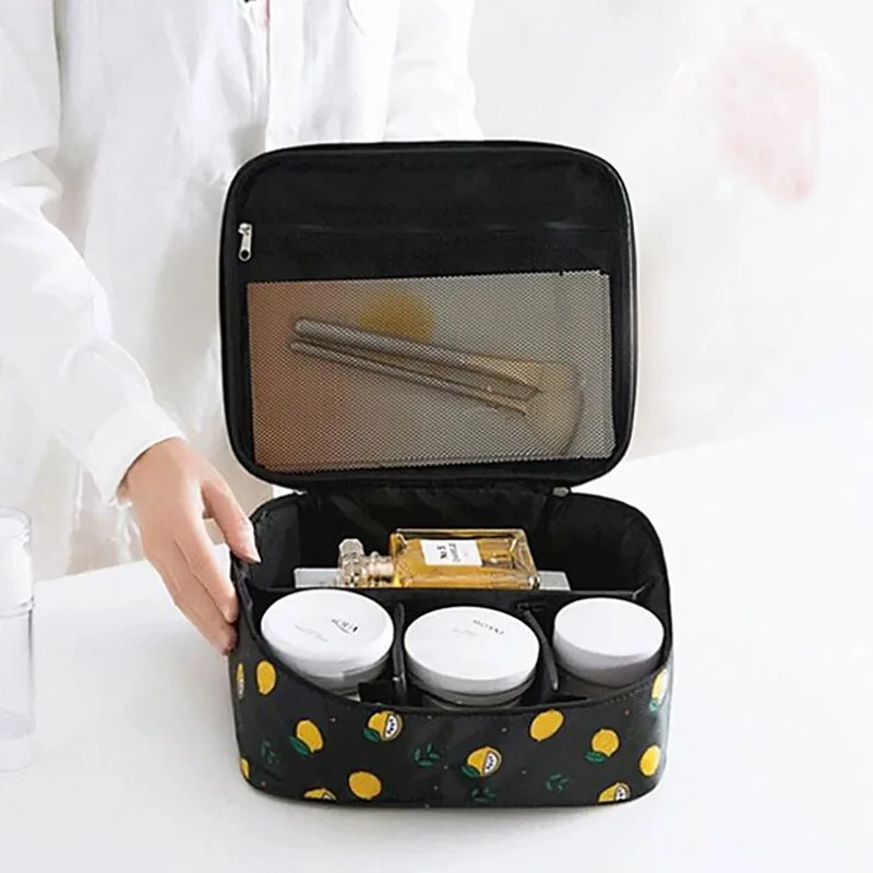 Милый лимон корейский стиль путешествия косметичка большой емкости портативный сумка для хранения отделка портативный несессер LHZ01