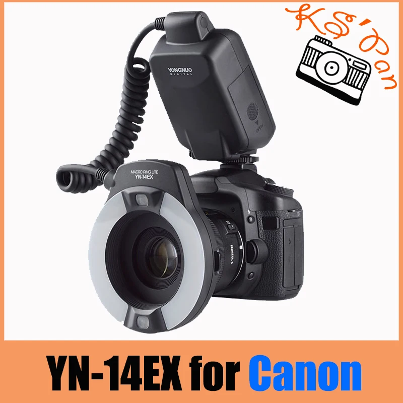 

Yongnuo YN-14EX TTL Macro Ring Lite Flash Speedlite Light for Canon 5D Mark II 5D Mark III 6D 7D 60D 70D 700D 650D 600D
