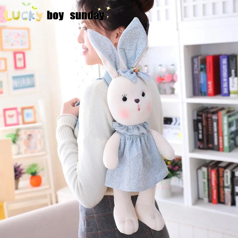 

Lucky Boy Sunday Kawaii Annie Rabbit Plush Backpack Cute Bunny Rabbit Backpack Children School Bag Kids Toy Girl Birthday Gift