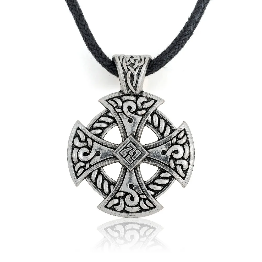 My Shape Cross Viking Shield Pendant 