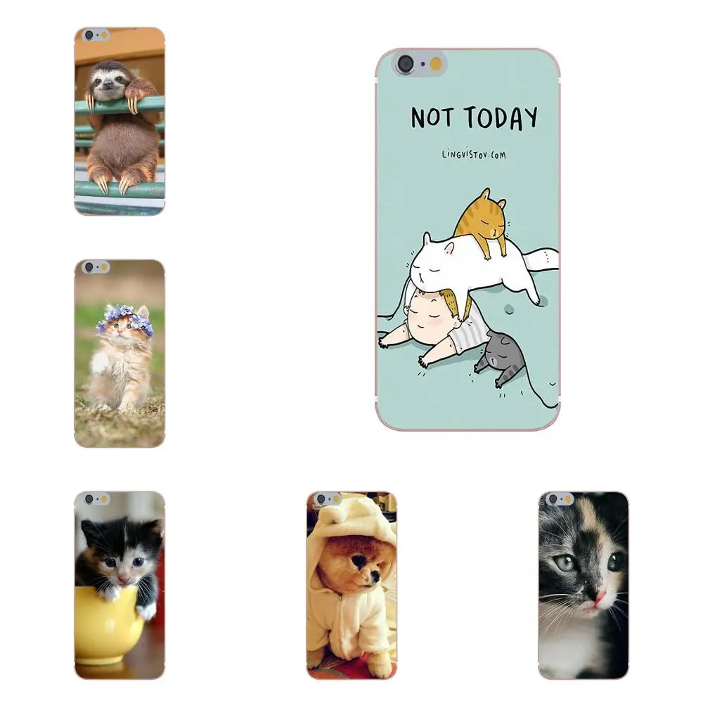 

Cute Animals Funny Cat Dog Tiger Design For Moto G G2 G3 For HTC Desire 530 626 628 630 816 820 One A9 M7 M8 M9 M10 E9 Plus U11