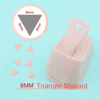 

Free Shipping 8mm Triangle shaped save power paper/eva craft punch Scrapbooking Handmade punchers Geometry hole punches puncher