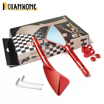 

For Honda CBR F4 F4i/RC51/ RVT1000 DD250E/300/350 HYOSUNGUniversal 1 pair Motorcycle mirror side Rearview motorcycle accessories