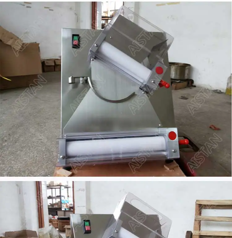 DR2A electric commercial stainless steel pizza dough roller/dough sheeter machine/dough press