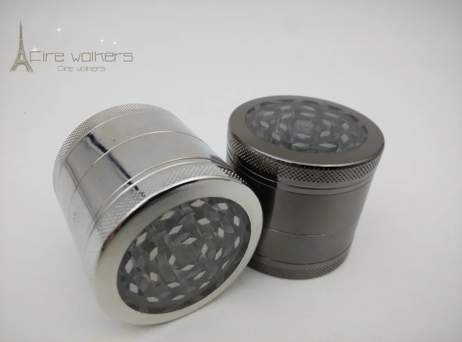 

Clearance Sales!New 1pc (dia 5.2cm) scuttle transparent herb weed grinder Tobacco Grinder Machine manual 3/4-layer