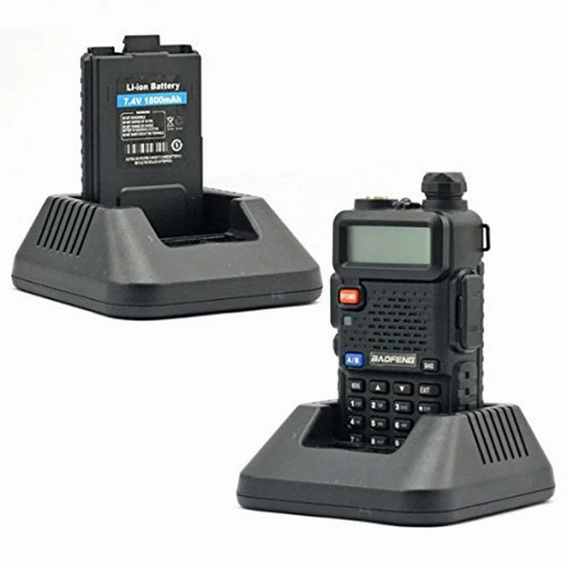 2 шт. Baofeng UV-5R рация 128 Двухдиапазонная УВЧ и УКВ 136-174 МГц и 400-520 МГц портативное радио 5 Вт двухстороннее радио