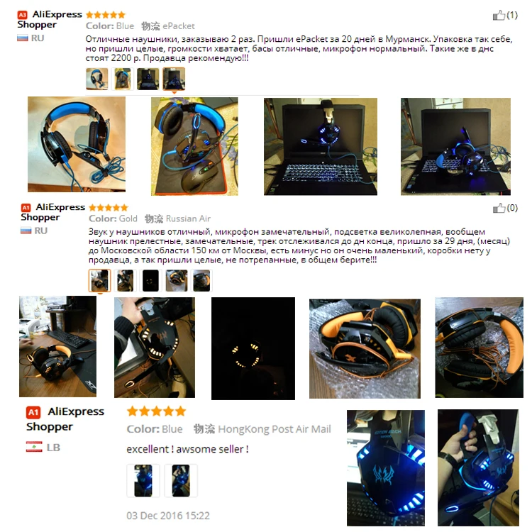 Kotion EACH G2000 Deep Bass Gaming Headset Earphone Headband Stereo Headphones with Mic 1