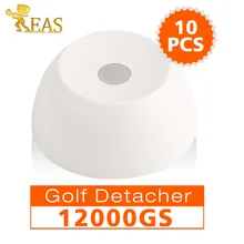 10 шт./лот молочно-белый цвет интенсивность 12000gs Гольф Detacher удаление eas жесткая бирка Супер магнитный Противоугонный замок