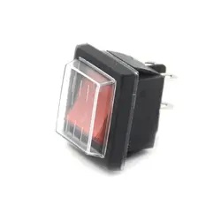1 шт. красная кнопка кулисный переключатель с крышкой 4 Вилки 16A 250 В электрооборудования коммутаторы прочный тумблеры