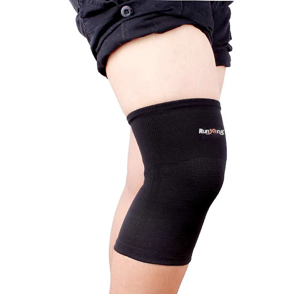 

1PCS 2019 Elastic Sports Leg Knee Support Brace Wrap Protector Patella Guard Volleyball Knee Pad Basketball Tennis Cycling