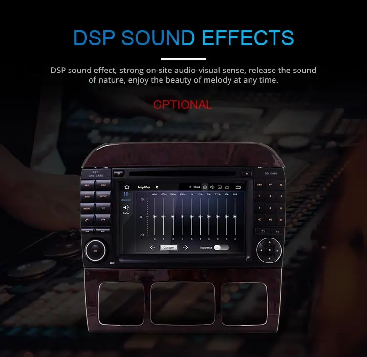 Discount JDASTON Android 9.0 Car DVD Player For Mercedes Benz W220 W215 S Class S280/S320/S350/S400 Multimedia GPS Stereo 2 Din Car Radio 5