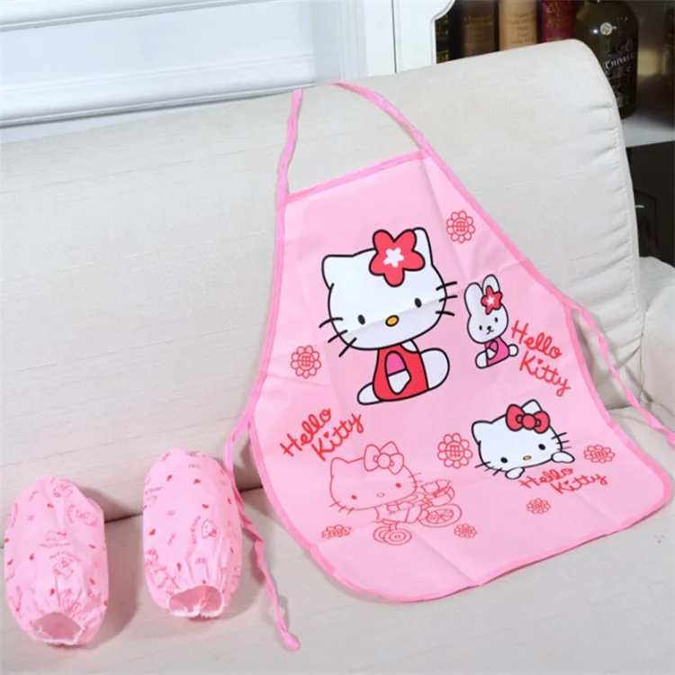 Buy 10sets/lot Cute Cartoon Children Apron sleevelet