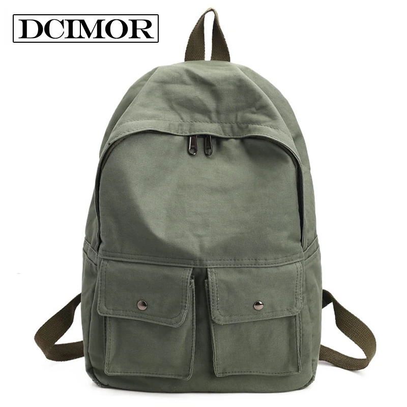 

DCIMOR Women Backpack Teenagers Girls School Bag Ladies Cotton Fabric Backpack Female Back Pack Women Travel Backpack Mochila