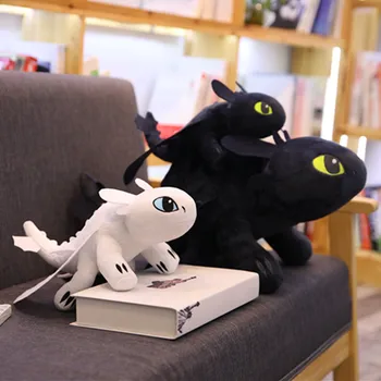 

Famous Movie Doll How to Train Your Dragon Toothless Dragon Toy Night Fury Light Fury Plush Toy Stuffed Anime Doll for Kids