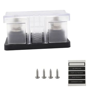 

Universal Car Marine Boat RV ANL Fuse Holder with Insulating Cover LED Indicator35-300A Studs Label Sticker Sheet Car Ship Yacht