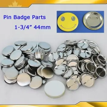 

100Sets 1-3/4" 44mm Pin Badge Button Parts Supplies JUST FIT FOR OUR MAKER
