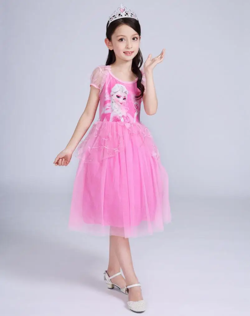 

Baby Girls Clothes Princess Sofia Dress Elsa & Anna dress For Girl 2017 New Children Clothing Party Dresses