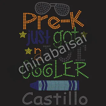 

Prek just got a lot cooler castillo Rhinestone Transfer Motif Designs