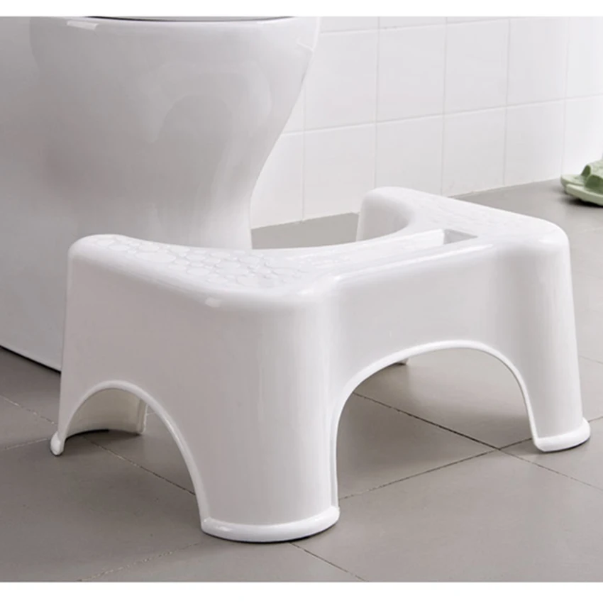 

Bathroom Toilet Stool U-Shaped Toilet Stool with Phone Slot Anti-Slip Pat Adult Kids Stool Relieves Constipation 21.5cm Height