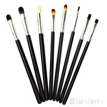 2016 8X Pro Basic Eye Brushes Set Blend Eyeshadow Angled Eyeliner Smoked Makeup Brush AS9 7GWL