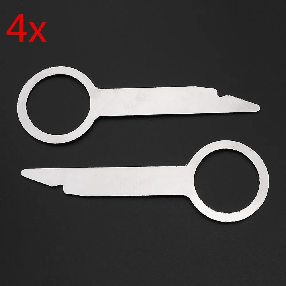 

4 x Car Radio Stereo Removal Release Tool Keys For Audi for Ford FOR Volkswagen New Silvery Car Electronics