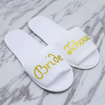 

personalized Wedding Slippers,wedding Bride Slippers,Bridal Party Slippers.Bachelorette party favors gifts