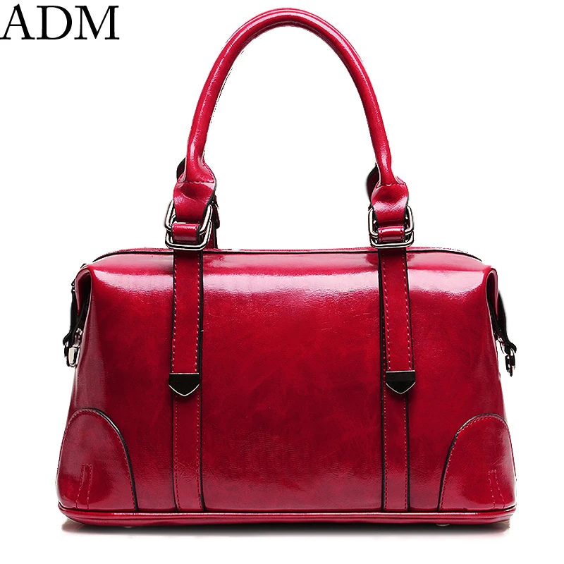 

[Ru] ADM 2016 New Arrive Women's Shoulder Bag Fashion Simple Oil Wax PU Leather Women Leather Handbags Crossbody Bags