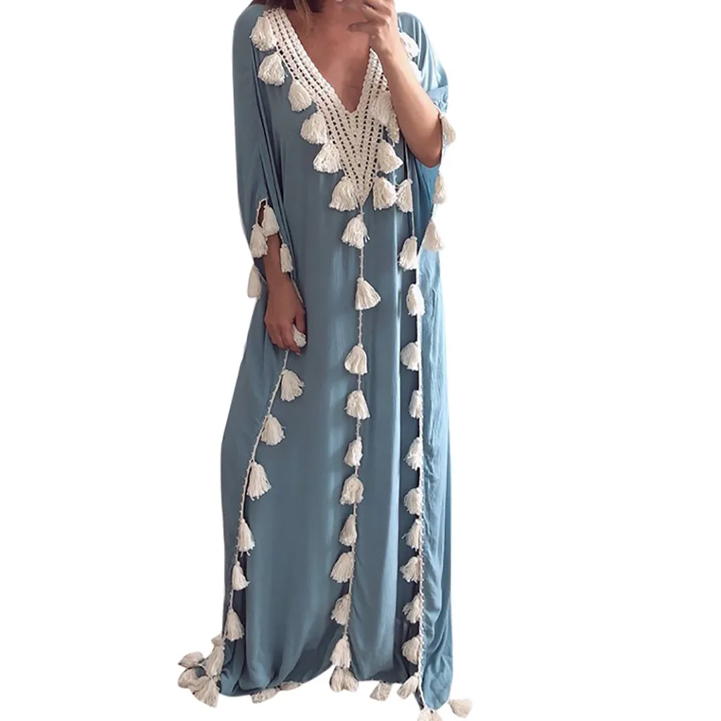 

New Bohemian Summer Women Cotton Polyester Loose Short Sleeve Knee-Length Dress Fashion Ladies Comfortable Clothes New Dress