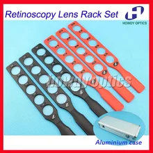 Оптические линзы для офтальмологической ретиноскопии, набор пробных линз, пластиковый корпус, алюминиевый чехол, линзы 6 бар, 30 линз