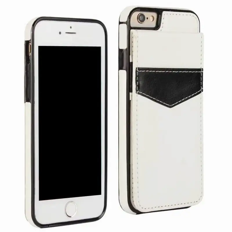 Вертикальный флип-чехол-кошелек для iPhone 7, 7 Plus, 6, 6 Plus, 6 S, S Plus, 8, 8 Plus, X, XR, XS Max, Магнитный Тонкий кожаный чехол-держатель для карт - Цвет: White