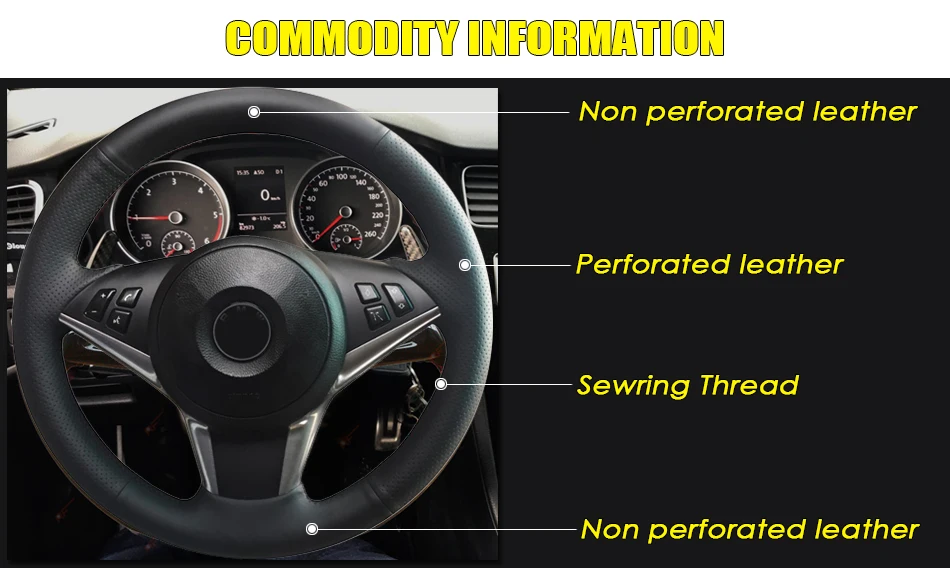 Steering Wheel Cover for BMW E60 530d 04