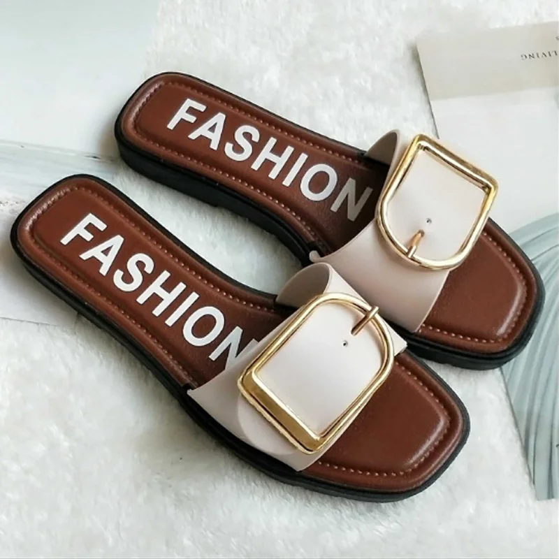 

HENGSONG 2018 Summer Flat Beach Slippers Flip Flops Chanclas Non-Slip Women Beach Shoes Slip On Home Slippers Black White 914199