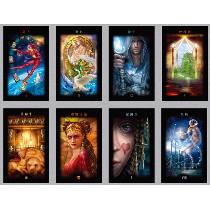 Divine Tarot Cards divination Cards игра 12*7 см карты китайская версия для семьи/друзей