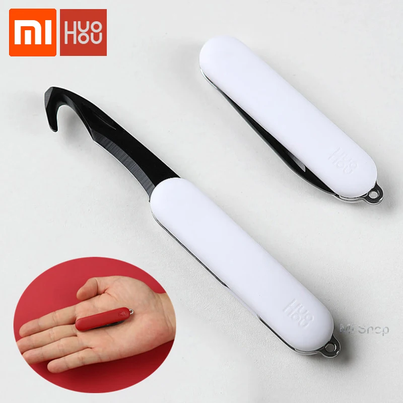 

Xiaomi Mijia Huohou Mini Unpacking Knife Fold Fruit Knife Cut Tool Camp Tool Open Package Outdoor Survive Xiaomi Huohou Knife