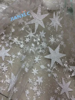 

nice looking African net Lace Fabric David-120946 French Lace Fabric With sequins