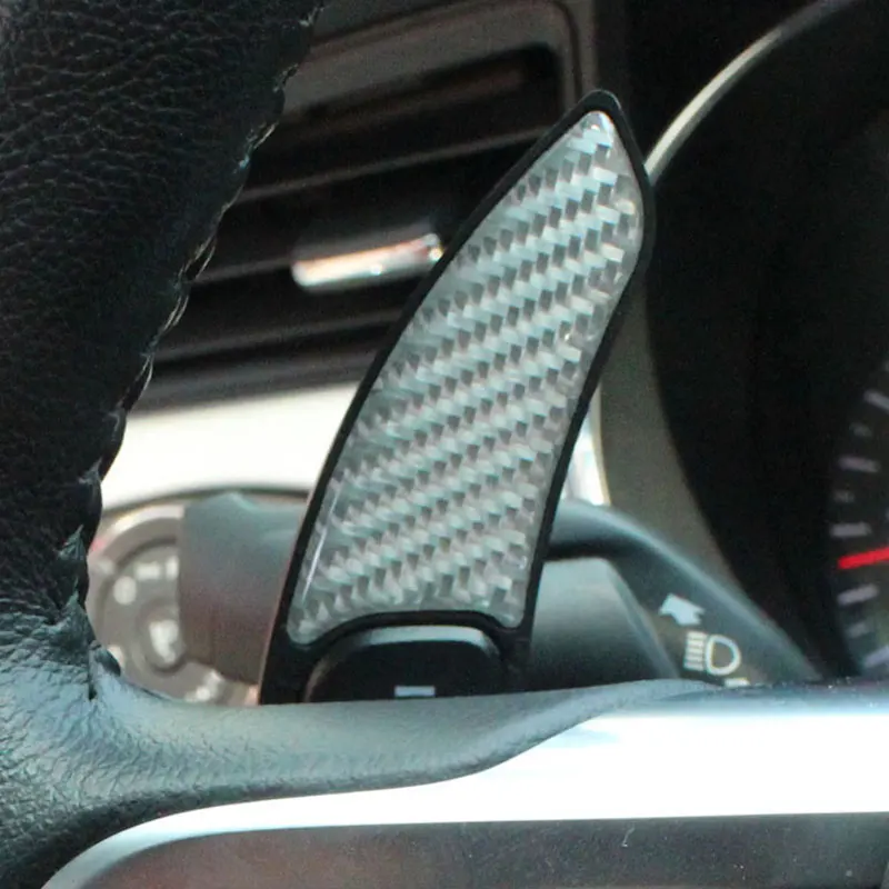 SRXTZM весло на руль из углеродного волокна, наклейки на автомобиль, Защитная пленка для Ford Mustang GT Mondeo Edge aurus explorer