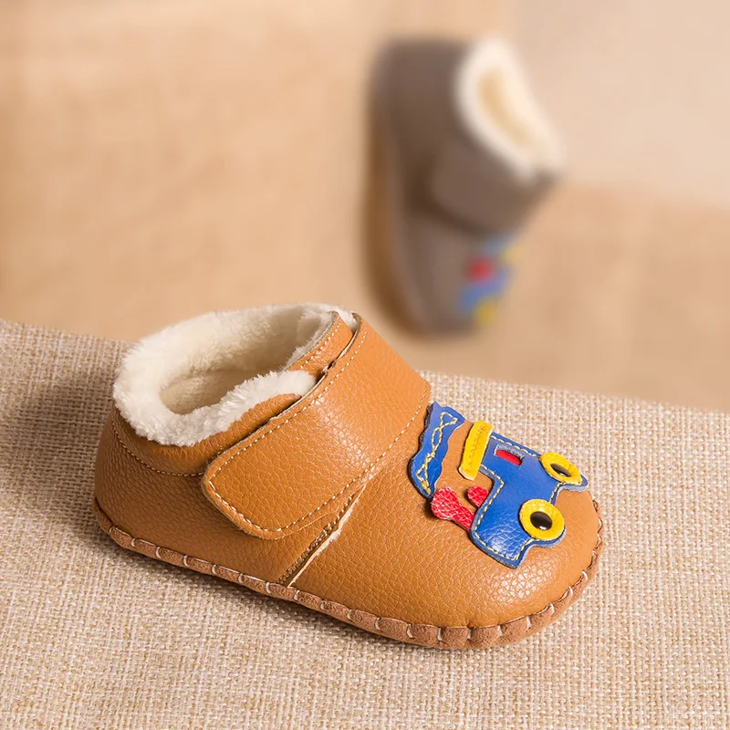 Phynier/Обувь для маленьких мальчиков 0-1-2 лет, зимняя хлопковая обувь для малышей, обувь с мягкой подошвой, домашняя обувь ручной работы