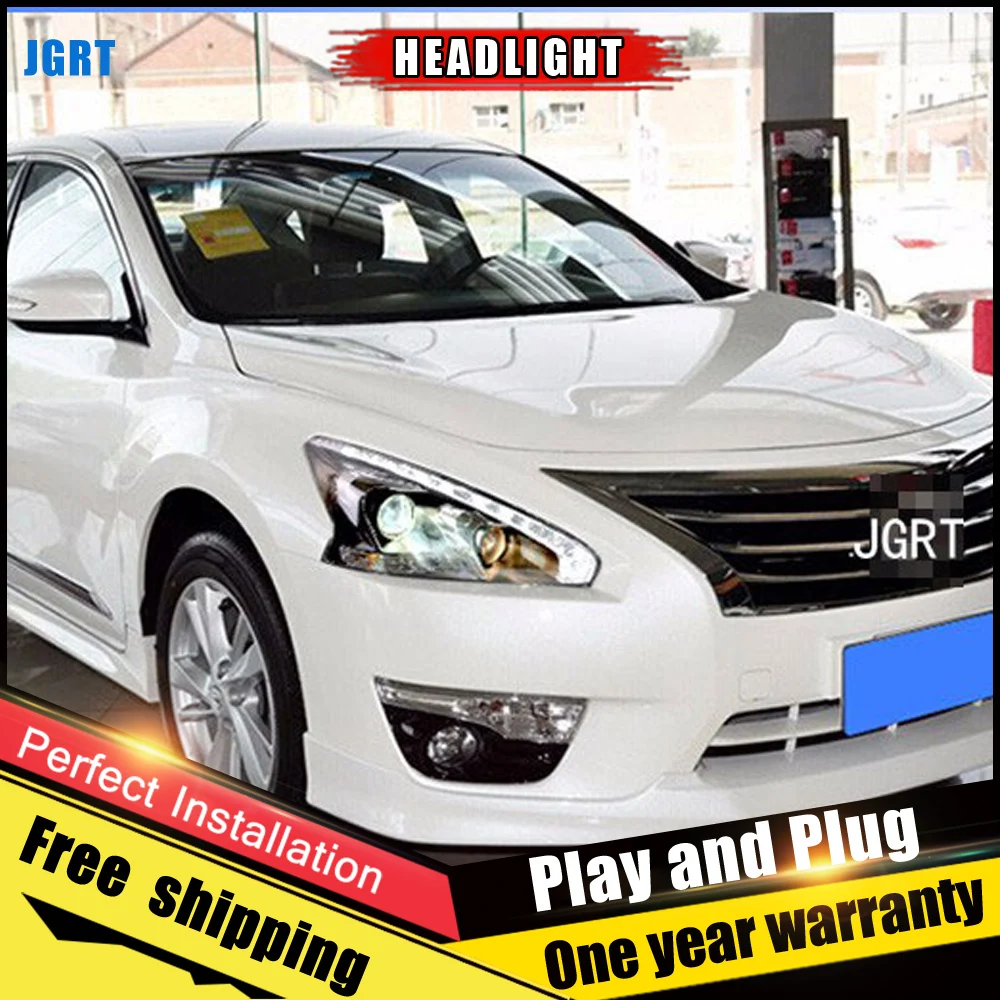 2 шт. автомобиль Стиль светодиодный фары для Nissan Teana 2013 2015 налобный фонарь