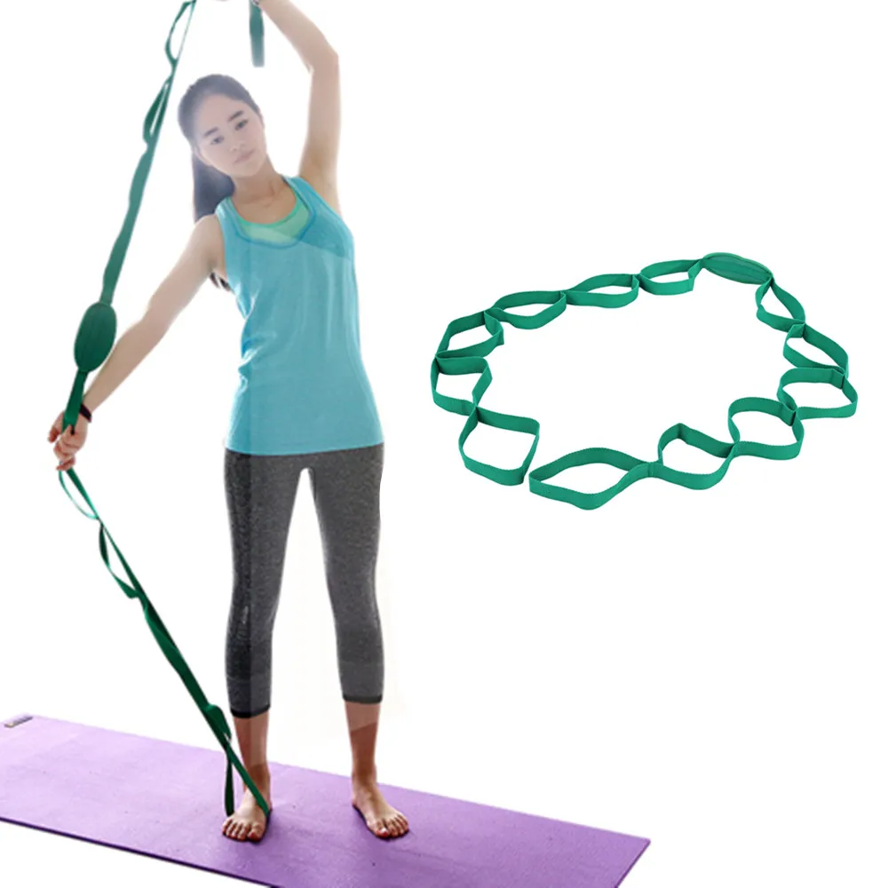 

Yoga Stretch Strap Multifunctional Yoga Strap with Multiple Grip Loops Hot Yoga Physical Therapy Waist Leg Gym Fitness Exercise