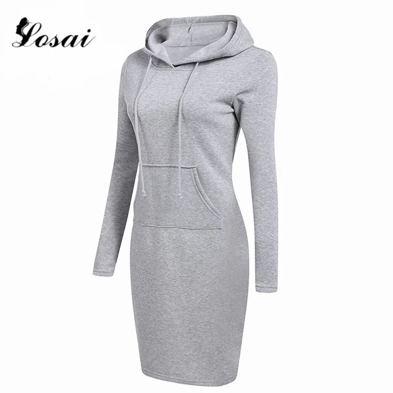زائد حجم XXL الأزياء مقنعين طويل الأكمام يجز النساء فساتين الخريف الشتاء اللباس السيدات Vestidos هوديس البلوز Vestido زائد حجم XXL الأزياء مقنعين طويل الأكمام يجز النساء فساتين الخريف الشتاء اللباس السيدات Vestidos هوديس البلوز Vestido