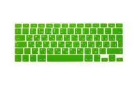 Для Apple Macbook Air/Pro 13/15 A1502 A1398 A1278(версия ЕС, на русском языке) русские наполовину прозрачный силиконовый чехол для клавиатуры - Цвет: Зеленый