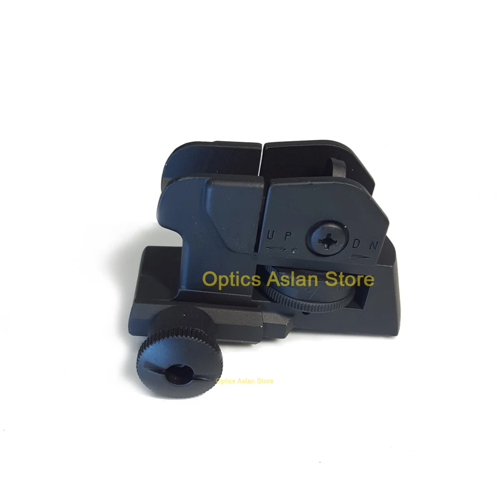 

etachable AR Dual Apertures CQB Rear Sight Fits 20mm Mount All Flat Tops of Hunting Gun Rifle Sight Accessories