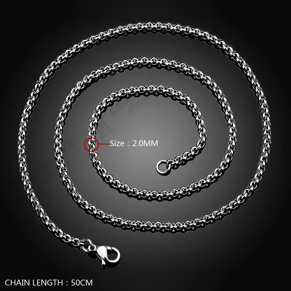 Necklace,Titanium Steel 24 Inches Chain, Unisex's Vintage Chain, Fashionable Styles Jewelry Free