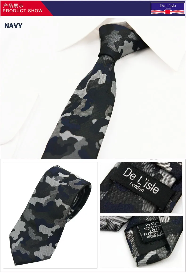 Абсолютно модный дизайнерский жаккардовый военный Камуфляжный обтягивающий узкий галстук Камуфляжный галстук из микрофибры нано водонепроницаемый мужской подарок