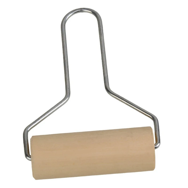

Wood Clay Roller Pottery Rolling Pin Modelling Tool Stainless Steel Handle HG99