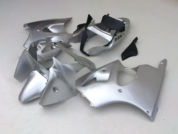 

Customized Injection fairings kit for KAWASAKI Ninja ZX6R 2000 2001 2002 ABS plastic fairing set ZX 6R 00-02 silver motor parts