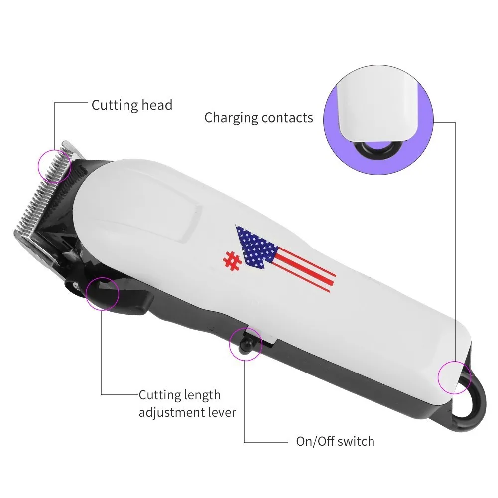 Professional Professional Hair Clipper Rechargeable electric Hair Trimmer men cutting machine haircut barber Tondeuse cheveux