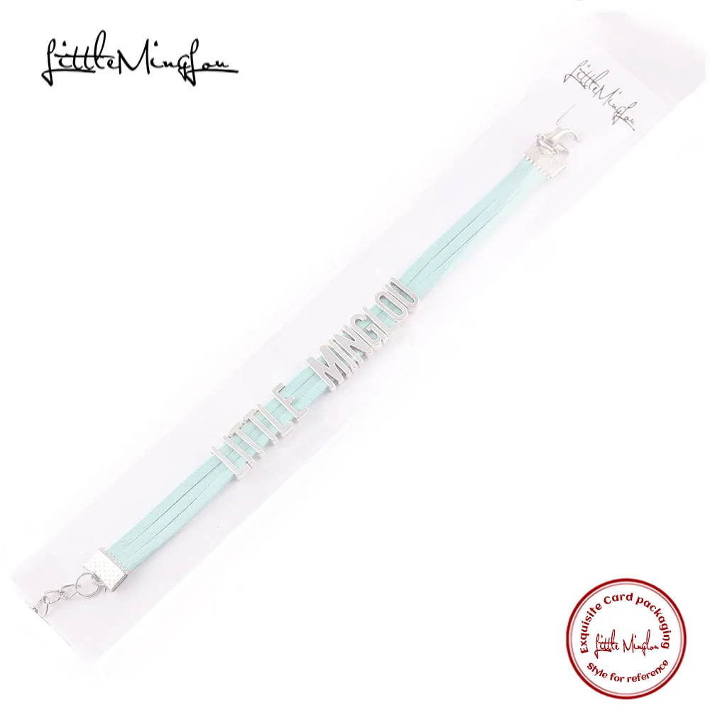 Маленький MingLou Бесконечность любовь рок красное сердце Очаровательные кожаные