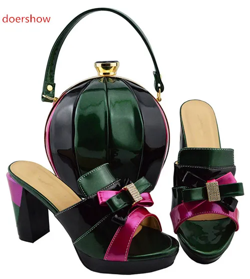 BL1-26 MD003 D.GREEN Size 38-43 Heel 9cm 1.37kg 218RMB